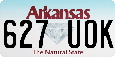 AR license plate 627UOK