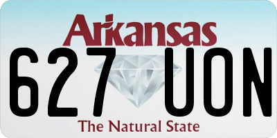 AR license plate 627UON