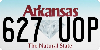 AR license plate 627UOP