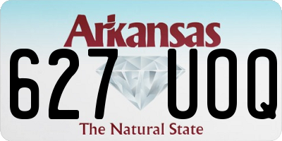 AR license plate 627UOQ