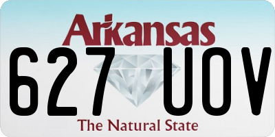 AR license plate 627UOV