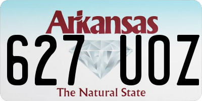 AR license plate 627UOZ