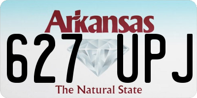 AR license plate 627UPJ
