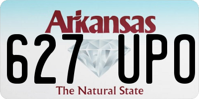 AR license plate 627UPO