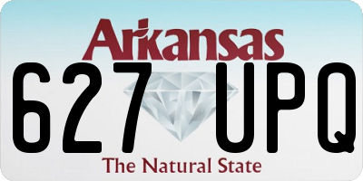 AR license plate 627UPQ