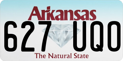 AR license plate 627UQO