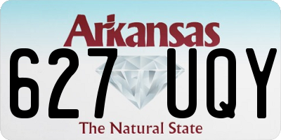 AR license plate 627UQY