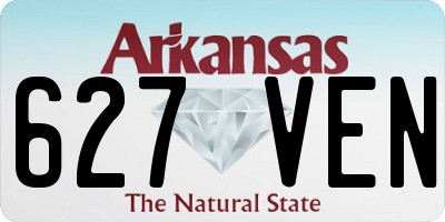 AR license plate 627VEN