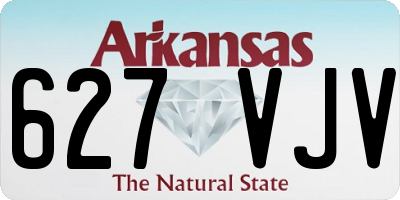 AR license plate 627VJV