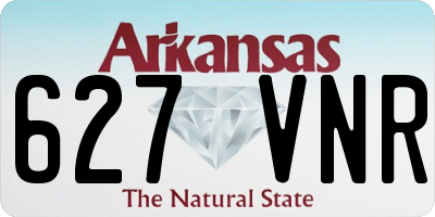 AR license plate 627VNR