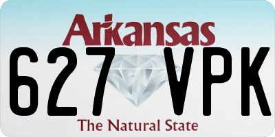 AR license plate 627VPK