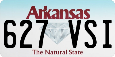 AR license plate 627VSI