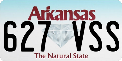 AR license plate 627VSS