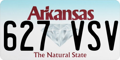 AR license plate 627VSV