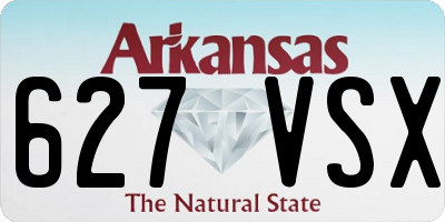 AR license plate 627VSX
