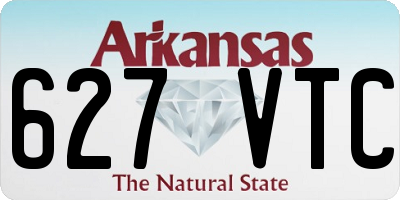 AR license plate 627VTC