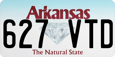 AR license plate 627VTD