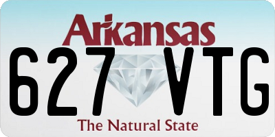 AR license plate 627VTG
