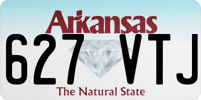 AR license plate 627VTJ