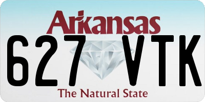 AR license plate 627VTK