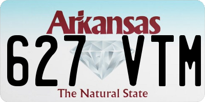 AR license plate 627VTM
