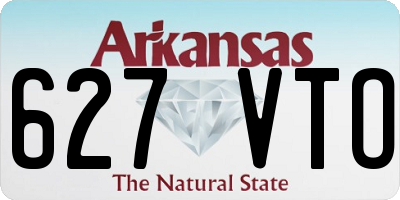AR license plate 627VTO