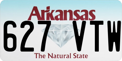 AR license plate 627VTW
