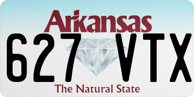 AR license plate 627VTX