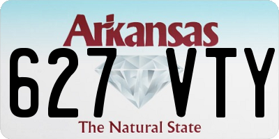 AR license plate 627VTY