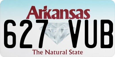 AR license plate 627VUB