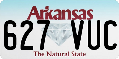 AR license plate 627VUC