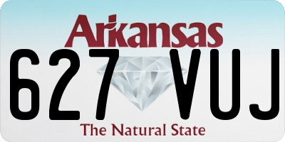 AR license plate 627VUJ