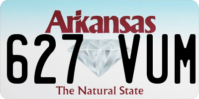AR license plate 627VUM