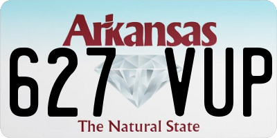 AR license plate 627VUP
