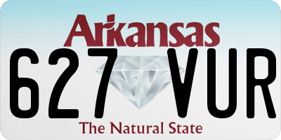 AR license plate 627VUR