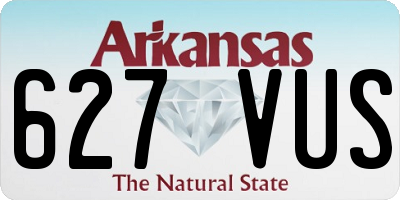 AR license plate 627VUS