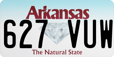 AR license plate 627VUW
