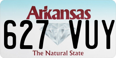 AR license plate 627VUY