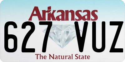 AR license plate 627VUZ