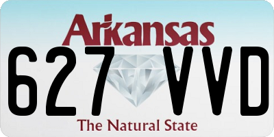 AR license plate 627VVD