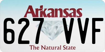 AR license plate 627VVF