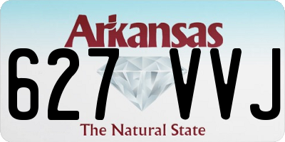 AR license plate 627VVJ