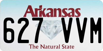 AR license plate 627VVM