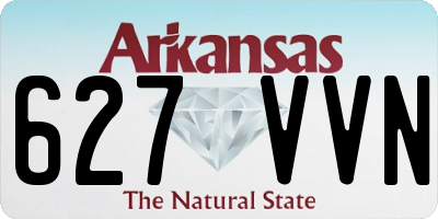 AR license plate 627VVN