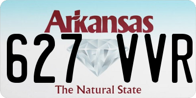 AR license plate 627VVR