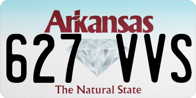 AR license plate 627VVS