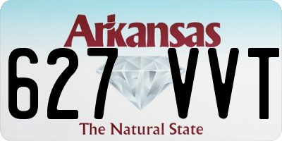 AR license plate 627VVT