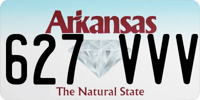 AR license plate 627VVV