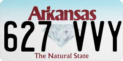 AR license plate 627VVY