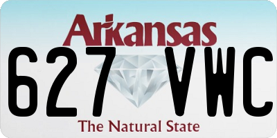 AR license plate 627VWC